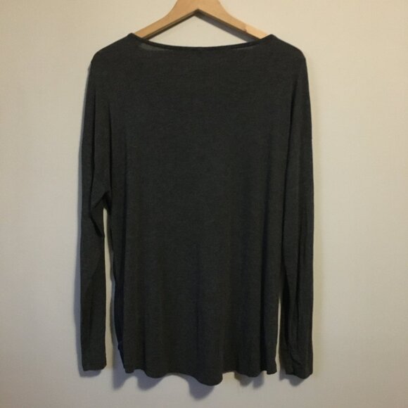 Soyaconcept Watercolour Forest Print Long Sleeve Crochet Collar Jersey T… - Picture 2 of 16